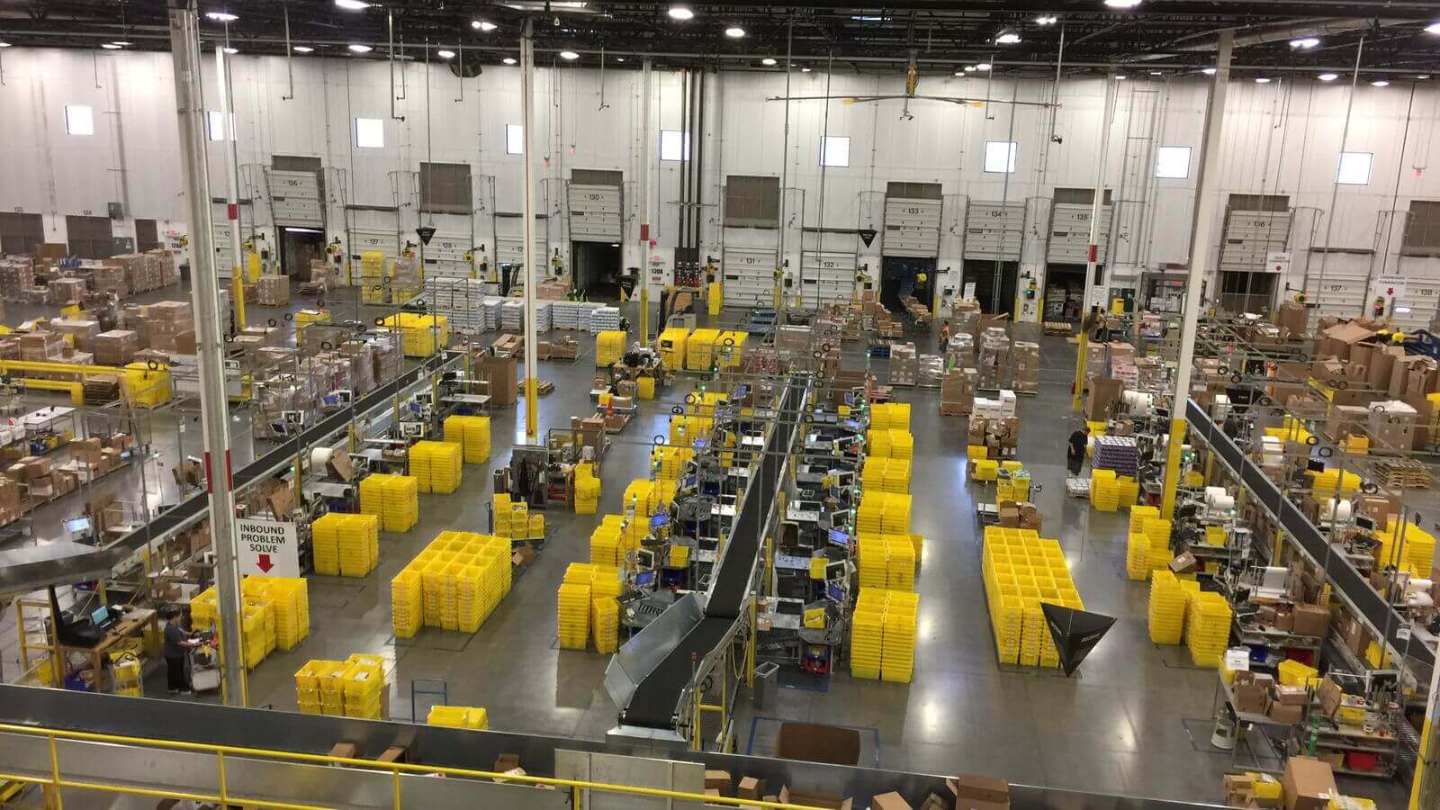 Factory Conveyor Installation Amazon Fulfillment Center Project 